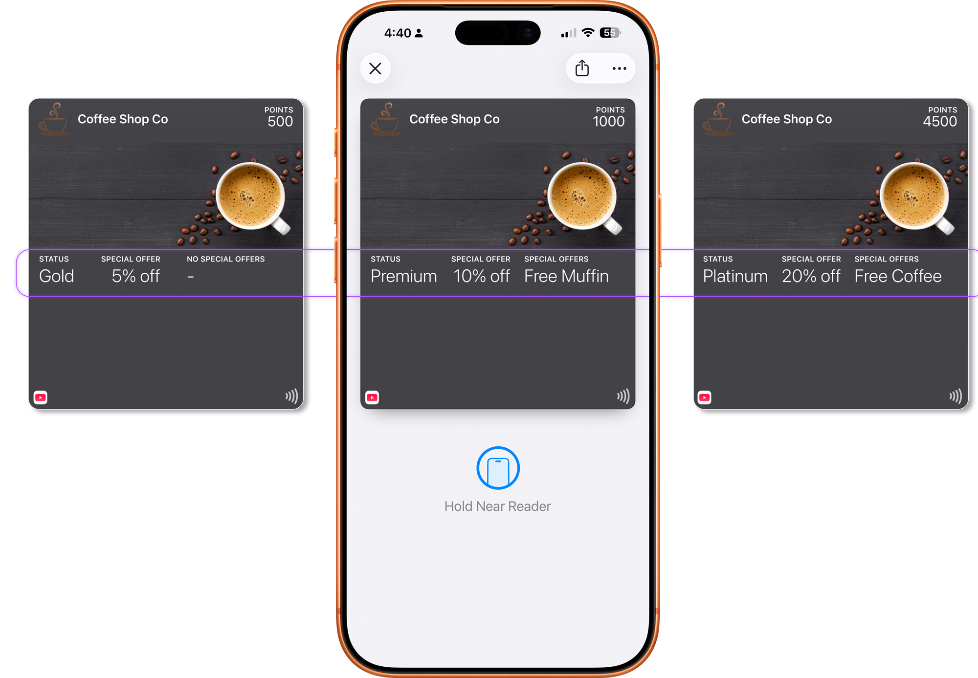 Wallet pass receiving multiple updates over time